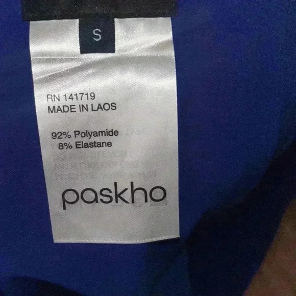 Paskho Pants Womens Sanctuary Cropped Pleated Stretch Tech Travel Blue - Picture 4 of 4